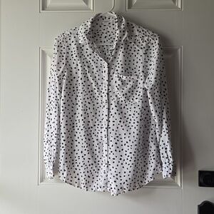 Beachlunchlounge Pebble Print Long Sleeve Button Down